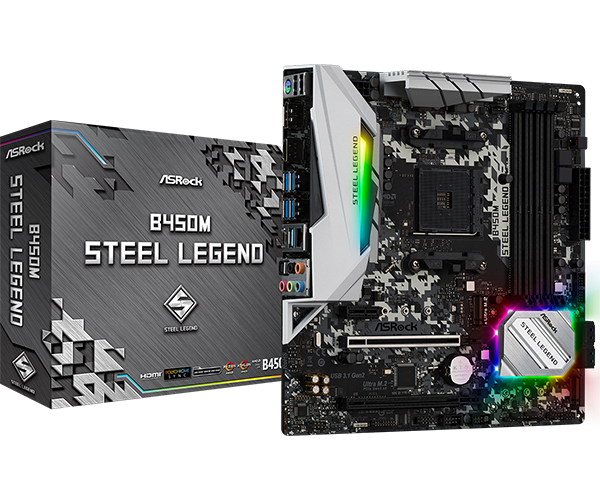 AMD CPU Ryzen9 3900X+B450 steel legend