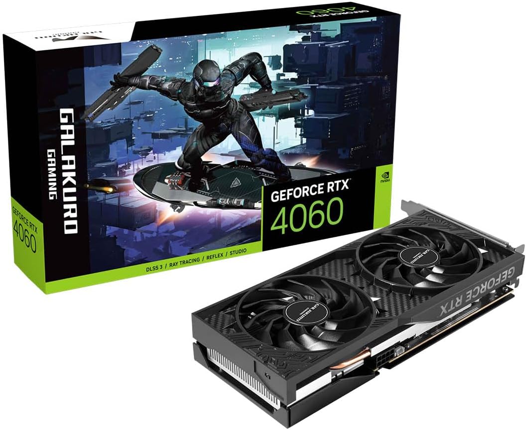 玄人志向 NVIDIA GeForce RTX4060 搭載 GALAKURO GAMINGシリーズ