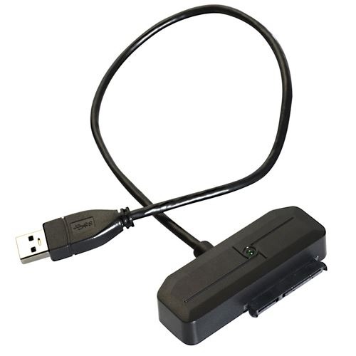 HDD/SSD等の機器をSATAコネクタ⇔USB3.0で外部接続してデータ移動できます。
