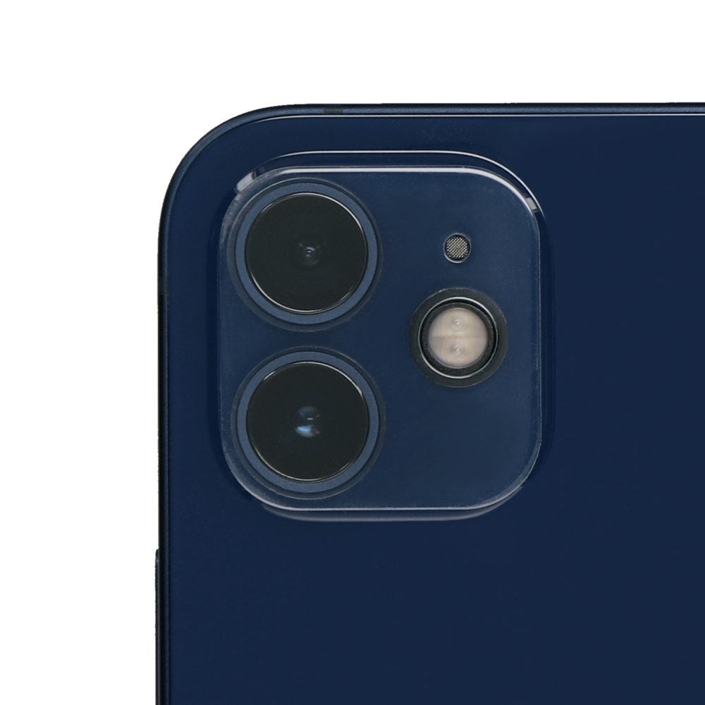 オウルテック iPhone 12 mini カメラレンズ用 レンズプロテクター 全面保護 ガラス フラッシュライト撮影対応 ホワイト OWL-CLGIC54-WH