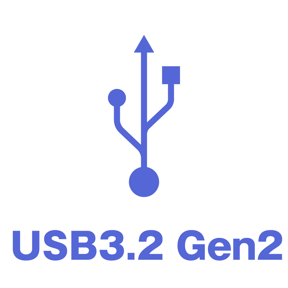 USB3.2 Gen2データ転送対応