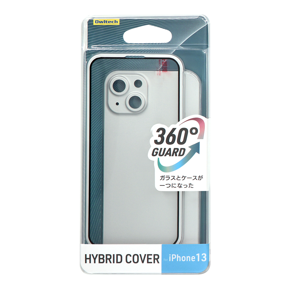 iPhone 13 用 ガラスとケースの一体型 超薄360°ケース HYBRID COVER ...