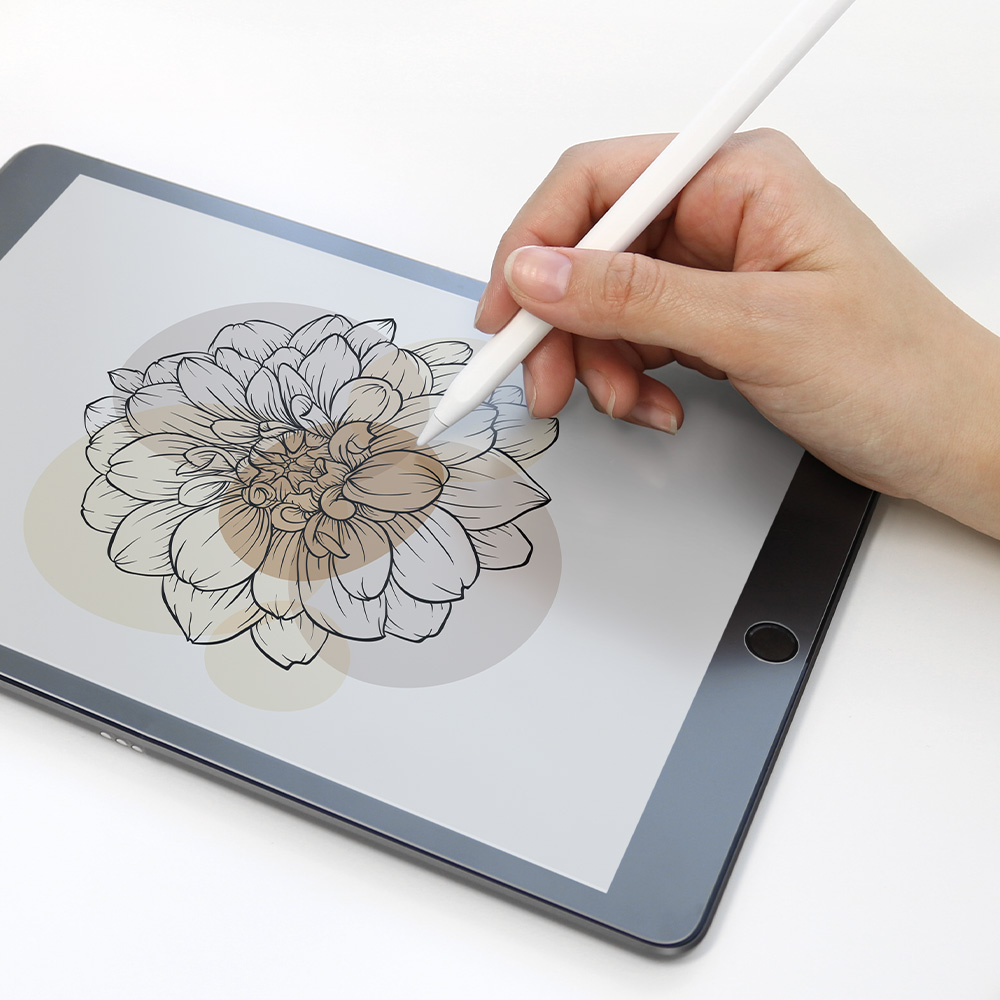 Apple Pencilと親和性の高い表面凹凸加工