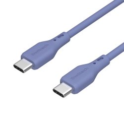 PD対応 シルキータッチでからまりにくい USB Type-C to USB Type-C ソフトシリコンケーブル