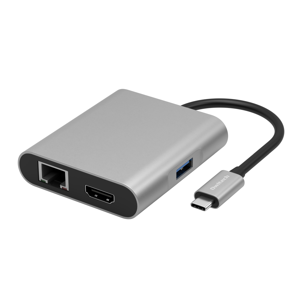 Usb3 2 Gen1対応 Pd100w給電ポート付き Usbハブ 4 In 1 Usb Type C To マルチポートアダプター Owl Ds3181 Sv 株式会社オウルテック