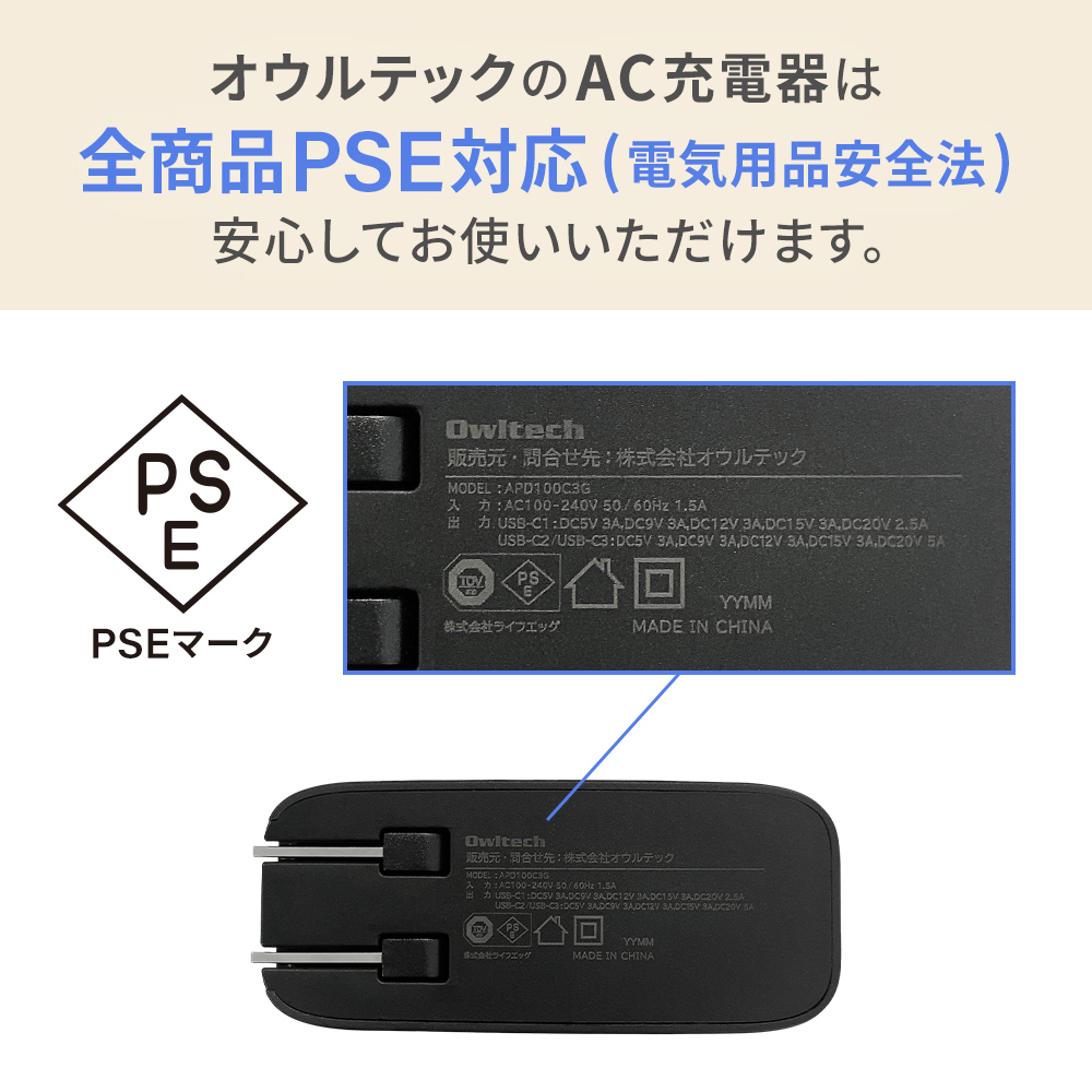 PSE適合製品