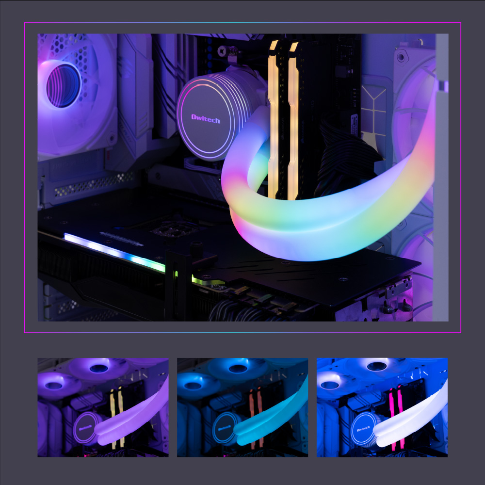 アドレサブルRGB LED内蔵水冷ヘッド&チューブ