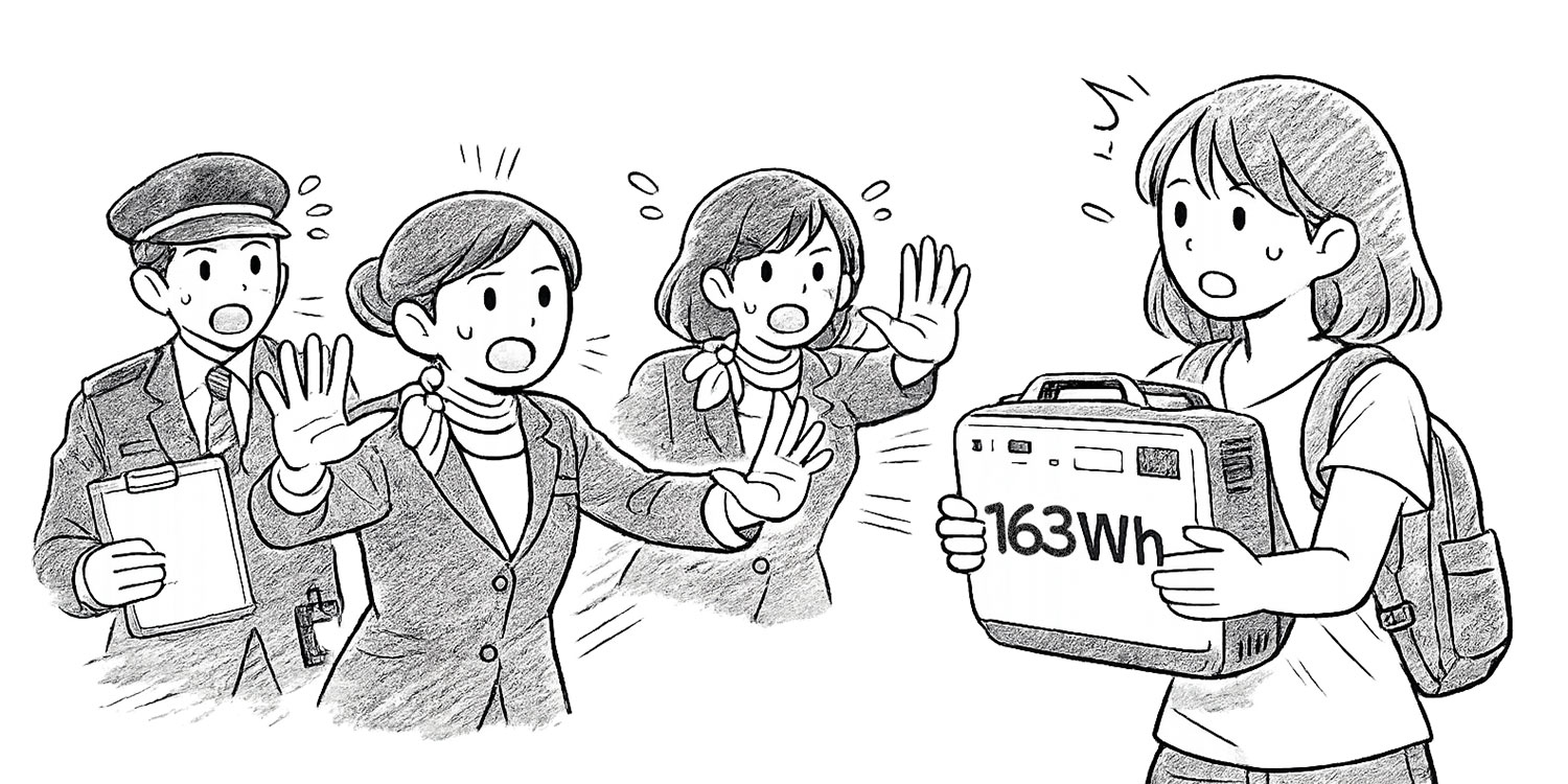 ワット時定格量は160Whまで