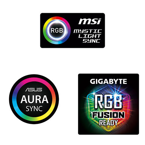 各マザーボードメーカーのRGB Sync機能にも対応