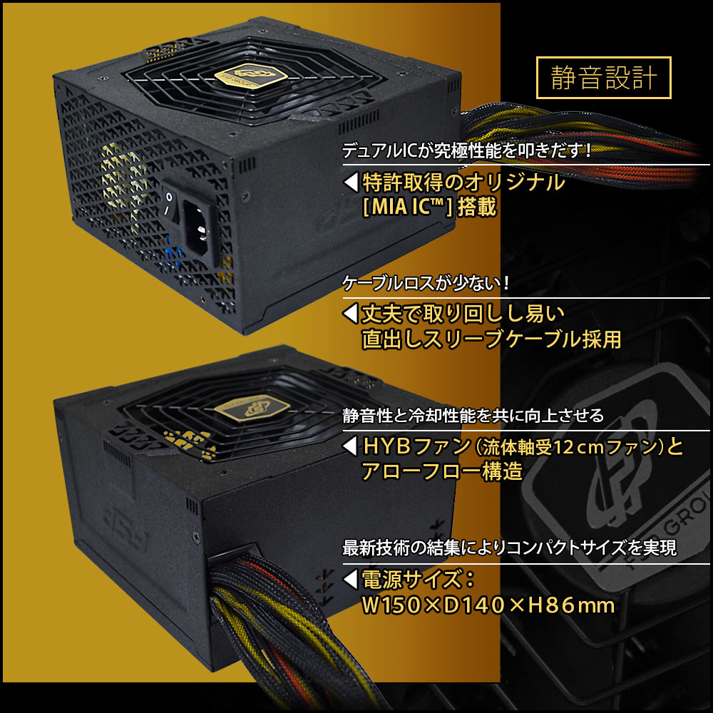 FSP 700A-SAG1 700W 80PLUS GOLD ATX電源ユニット