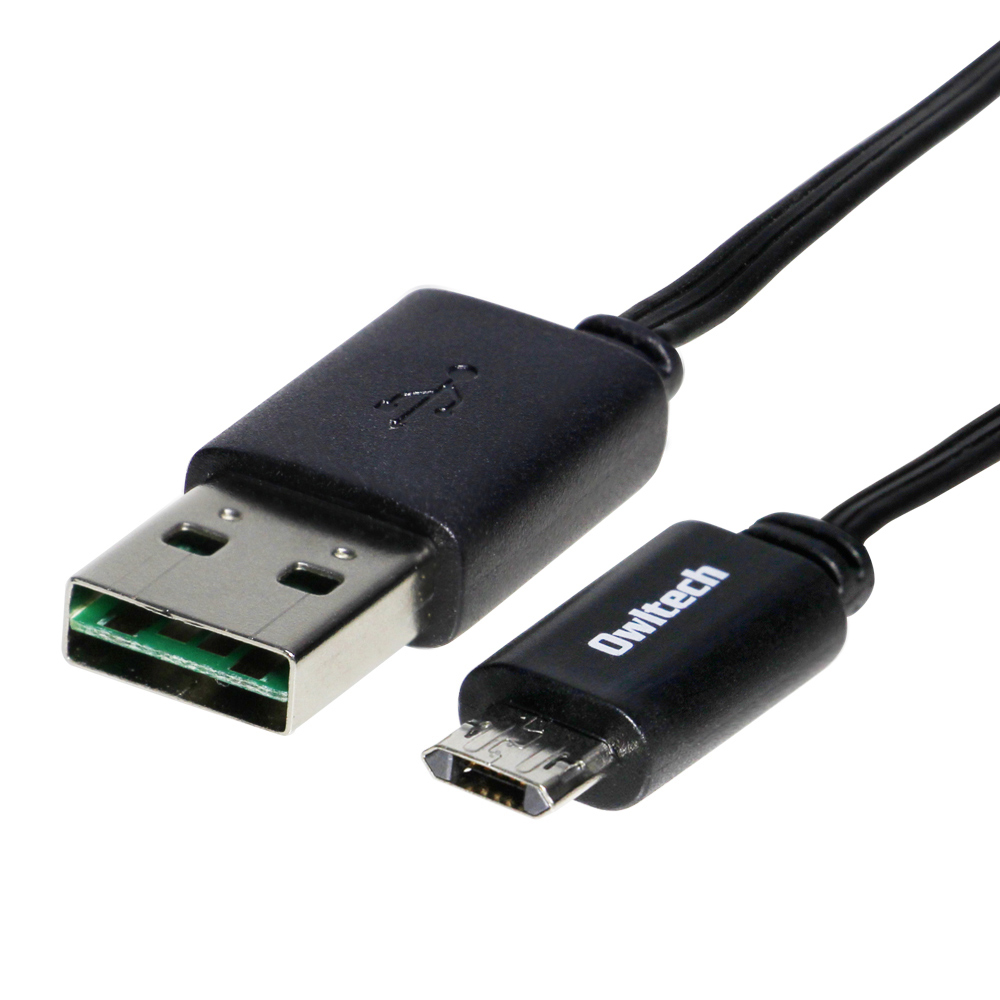 USBとmicro-USBのどちらのコネクタも両挿し可能な充電用巻き取り式ケーブル