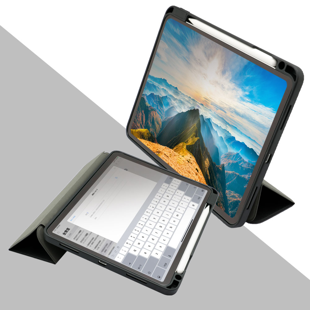 PC/タブレット タブレット iPad mini 6対応 Apple Pencilを収納しながら充電できるホルダー付き 