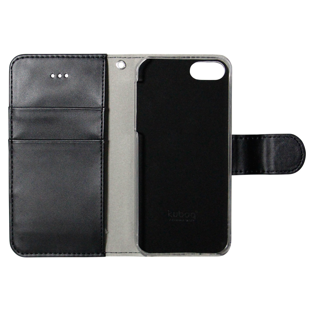 iPhoneケースの内側にカードが収納できて、財布代わりに使用可能
