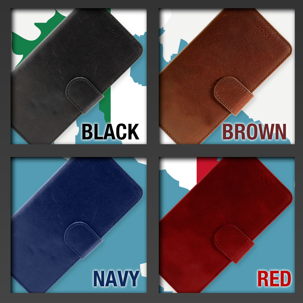 ブラック・ブラウン・ネイビー・レッドの選べ4種のカラーバリエーション