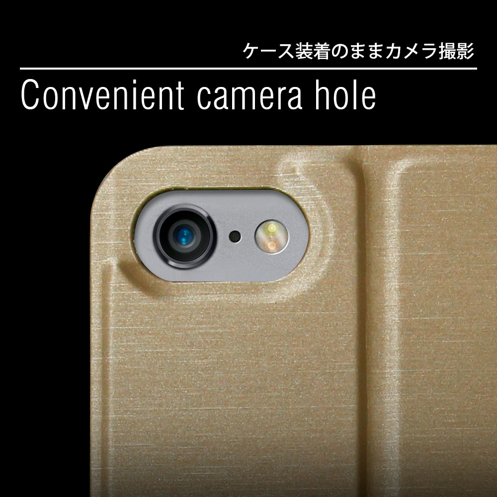 iPhoneケースを使用したままでも充電やカメラ撮影が可能