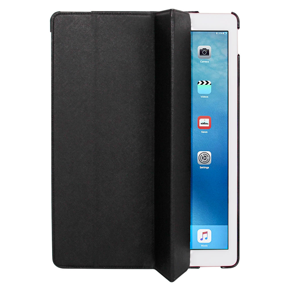 2つのスタンド機能が使えるiPad Pro用タブレットケースブラックカラー
