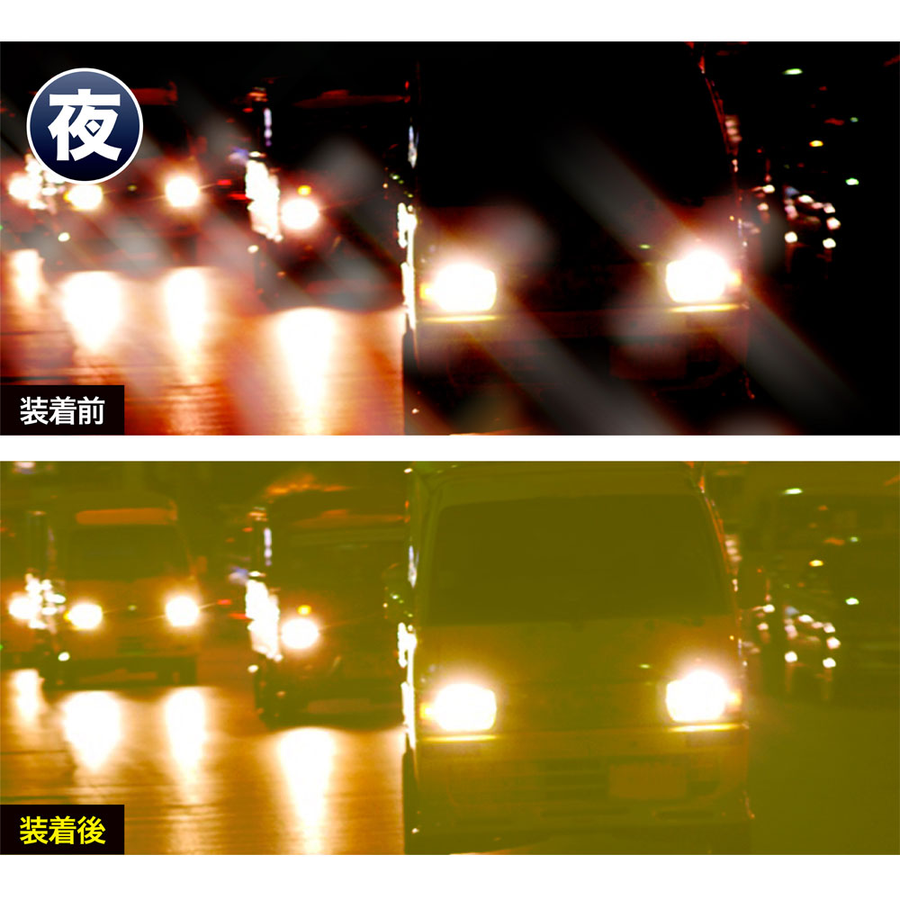 夜間の対向車のライトによって起きる交通事故も軽減可能