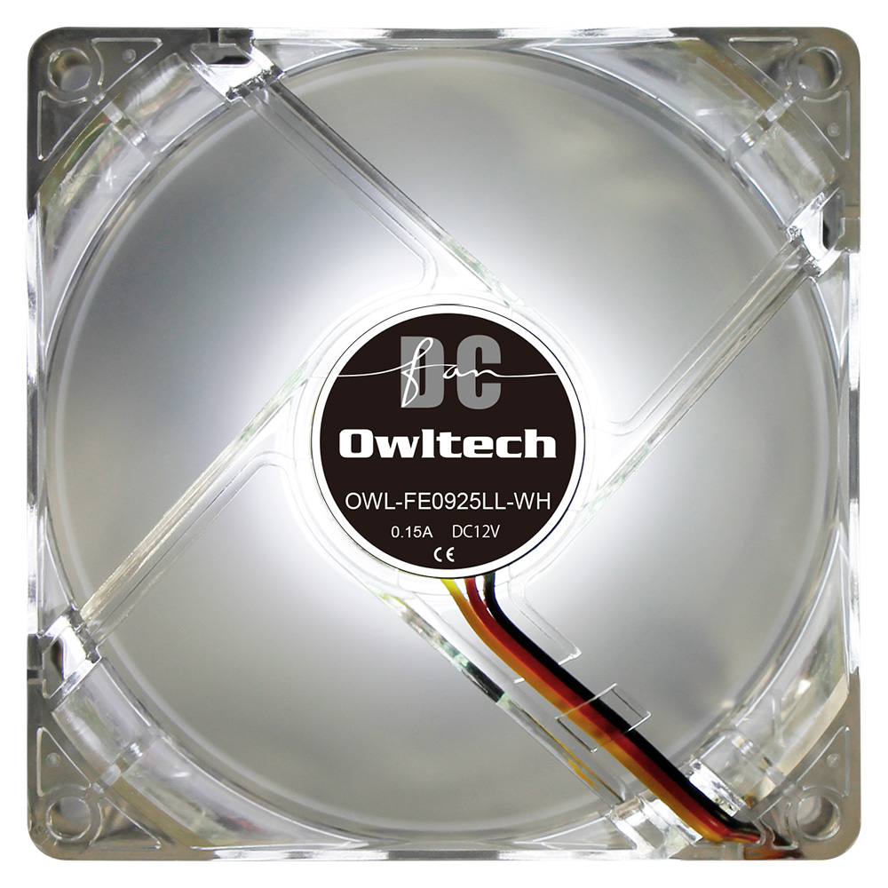 150円 お気に入り オウルテック owltech LEDを搭載した淡く光る PCケース用LEDファン 92mm OWL-FE0925LL-WH ホワイト