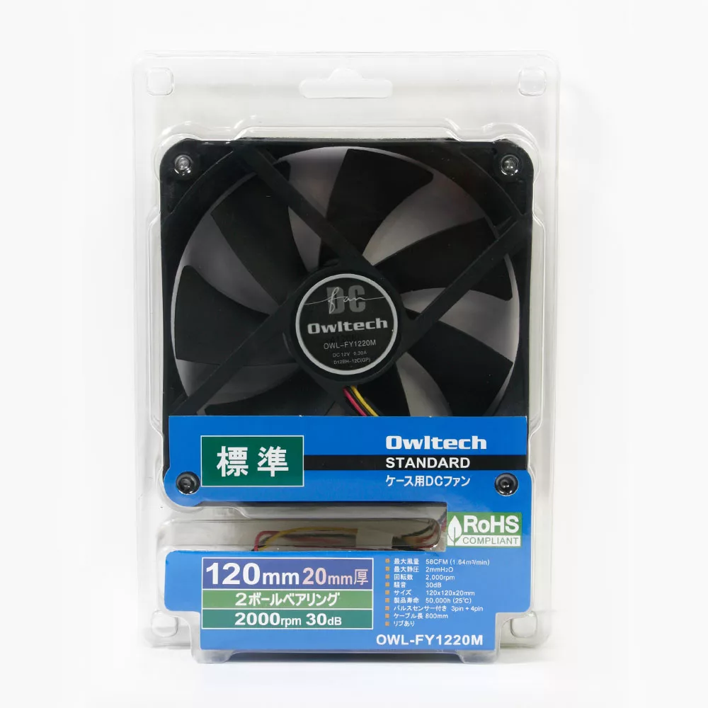 Pcケース用冷却ファン1mm角モデルfy12シリーズ Owl Fy12 株式会社オウルテック