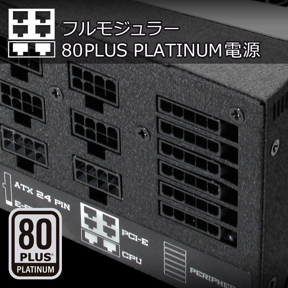 80PLUS Platinum認証取得