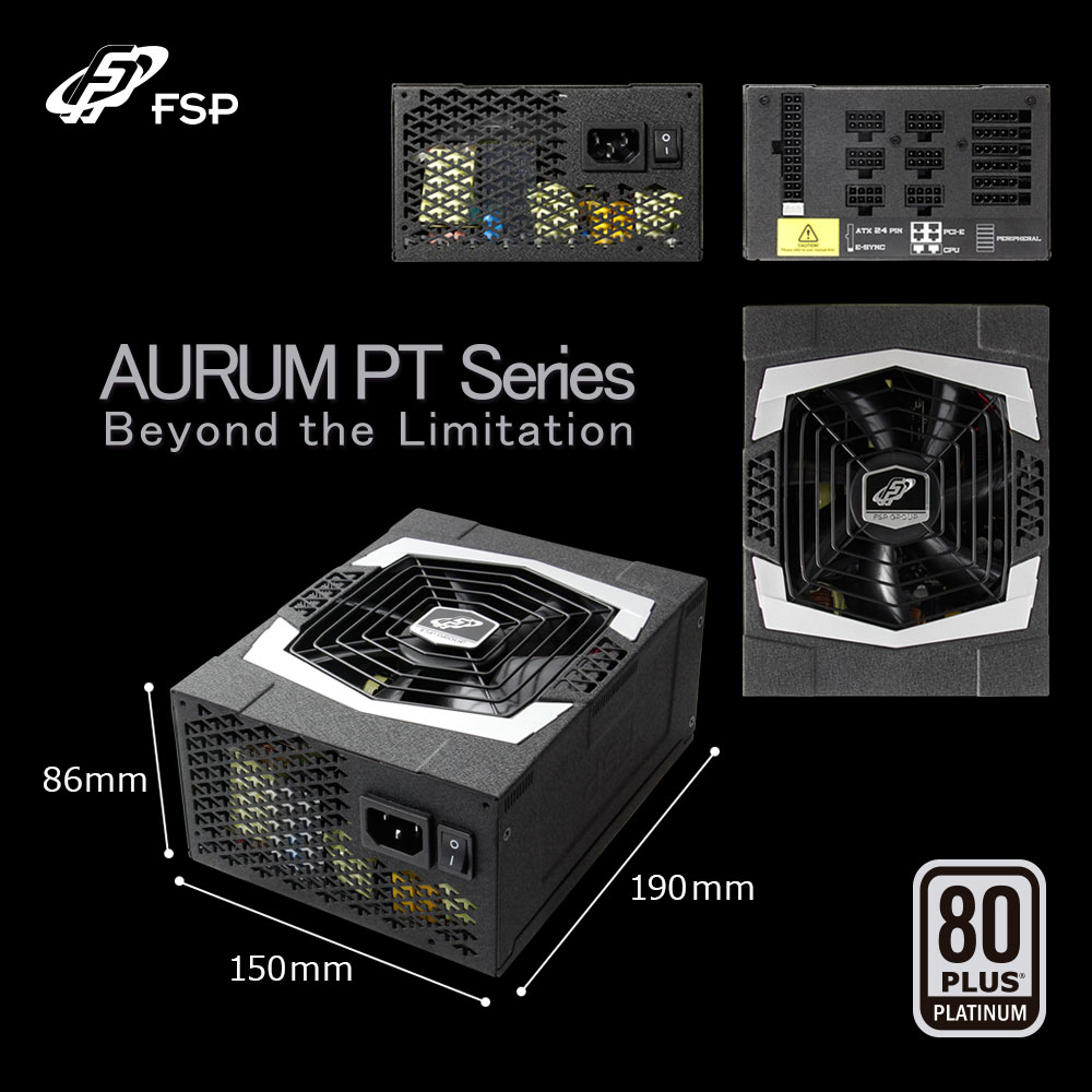 FSP製 ATX電源80Plus Platinum 850w AURUM PT Series PT-850FM | 株式 